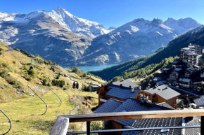 Tignes, ski aux pieds, vue d'exception, 1 chambre